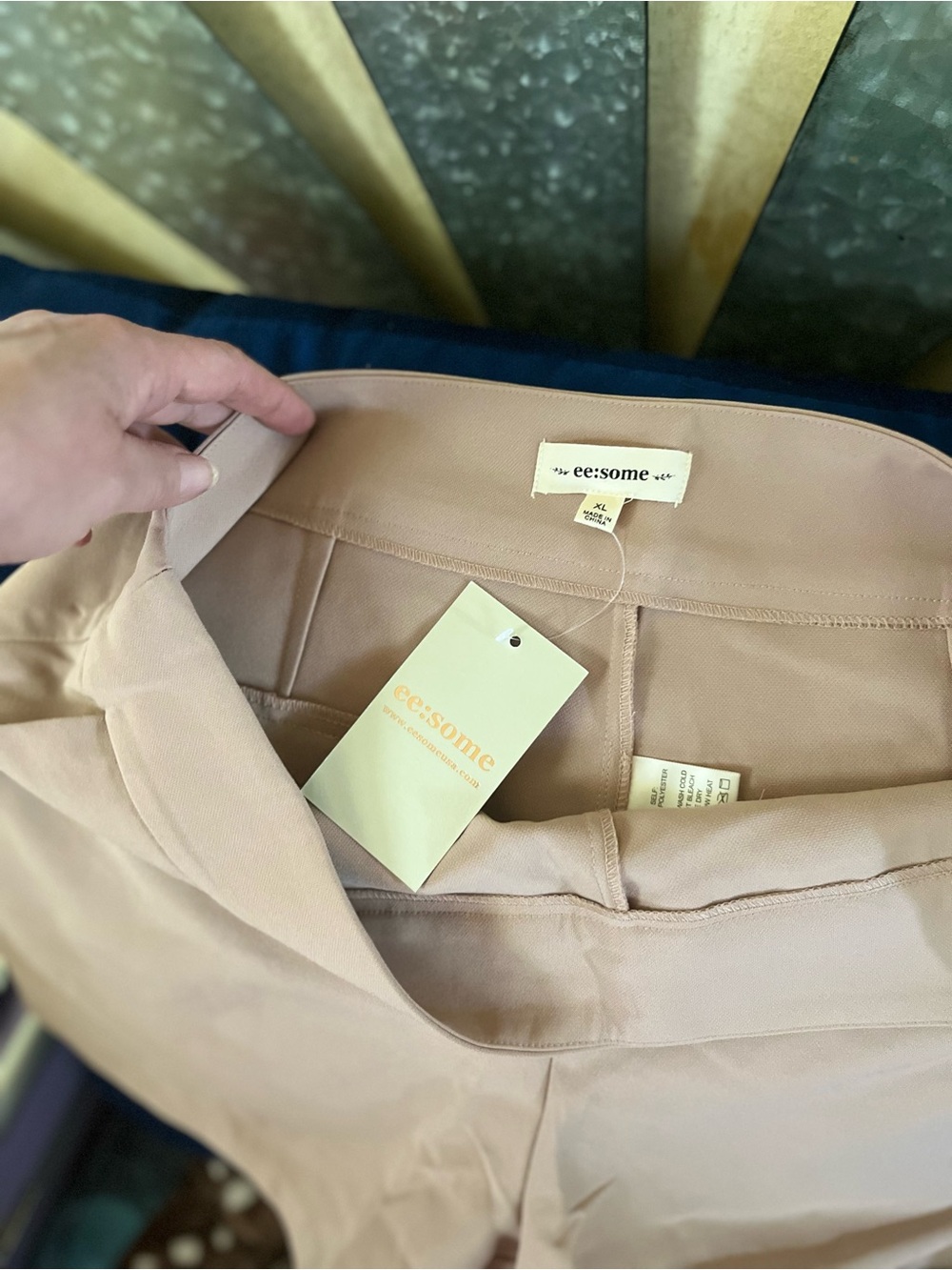 eesome  Light Tan Dress Pants - Slim Straight